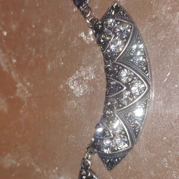 Anne Koplik Pella Art Deco Greige Collar Necklace - Picture 8 of 16